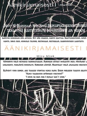 cover image of Äänikirjamaisesti I